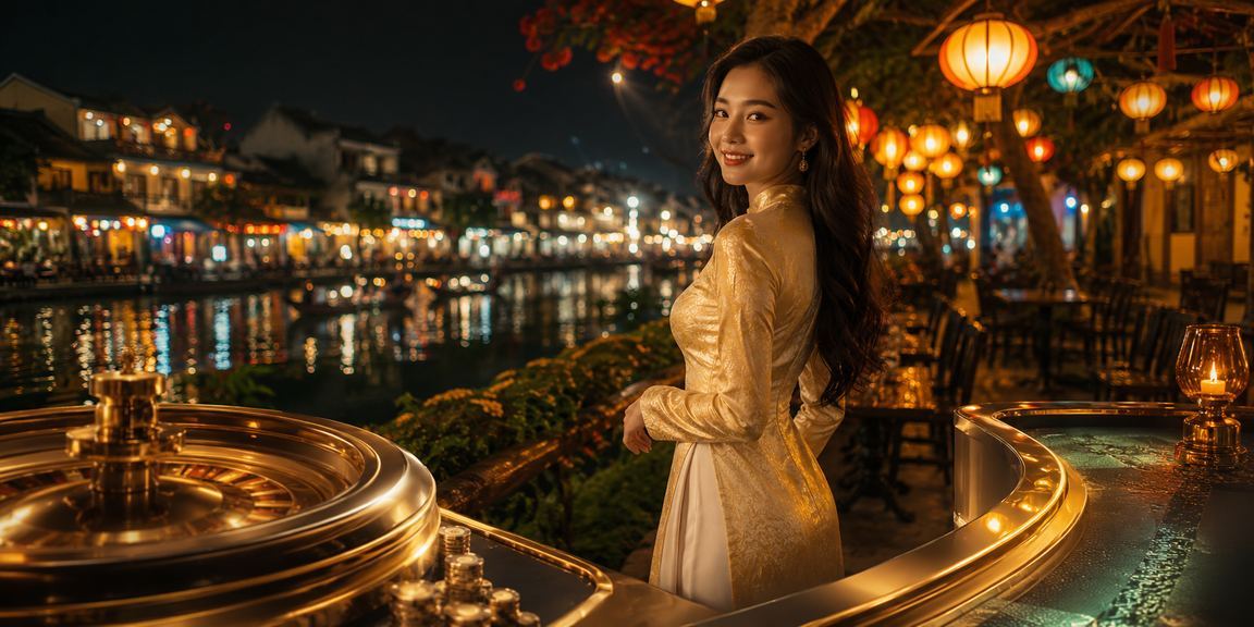 Phố Hội An và áo dài trong bối cảnh casino giải trí trực tuyến Việt Nam